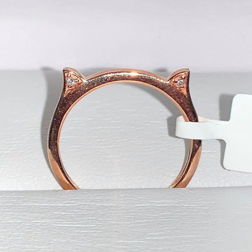 10K Rose Gold Diamond Ring (0.03ct) - Picture 6 of 6